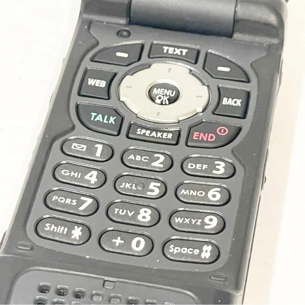 Sanyo Pro 700 A / Pro-700a‎ - Black and Silver Sprint Cellular Flip Phone